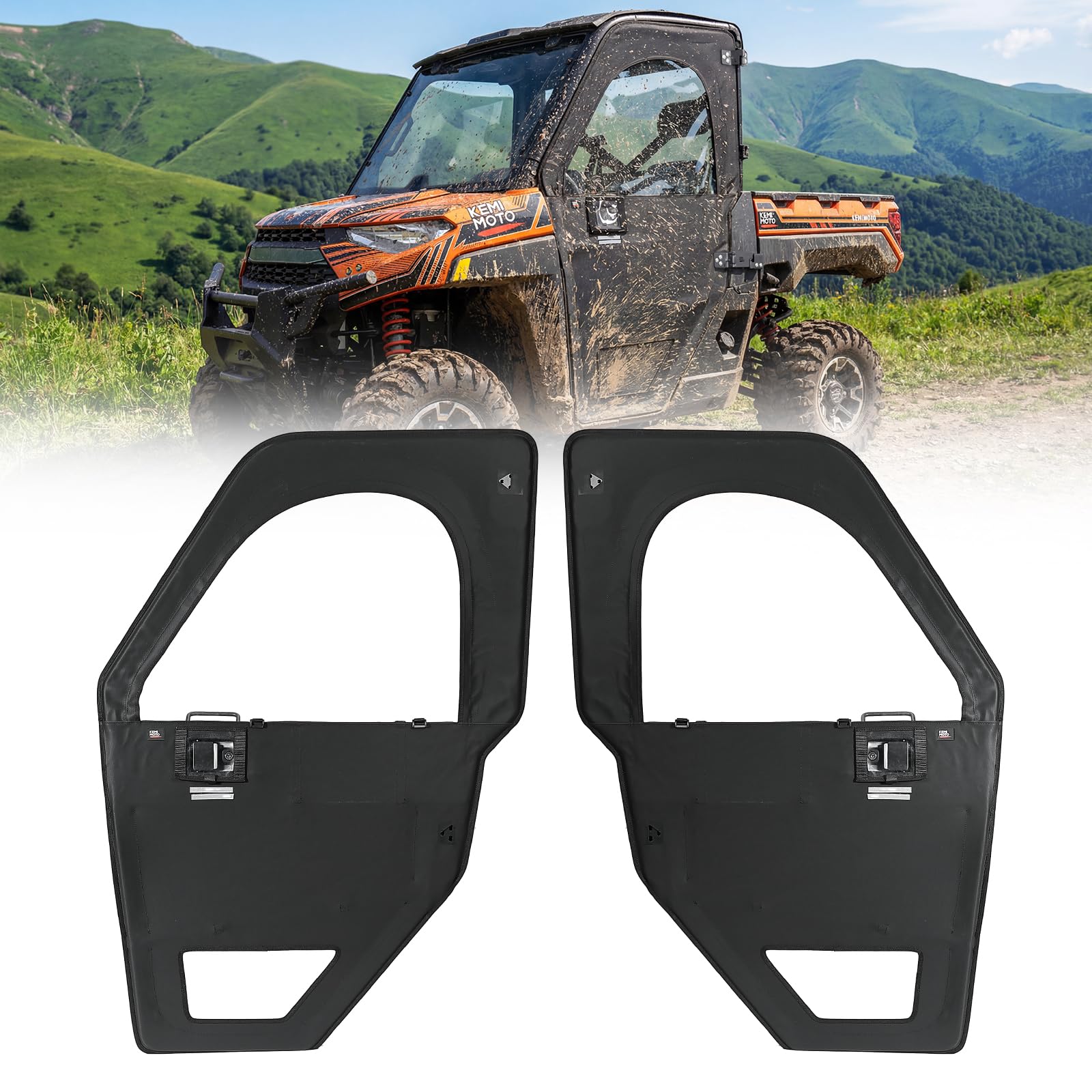 Amazon.com: KEMIMOTO UTV Doors with Steel Frame Compatible with